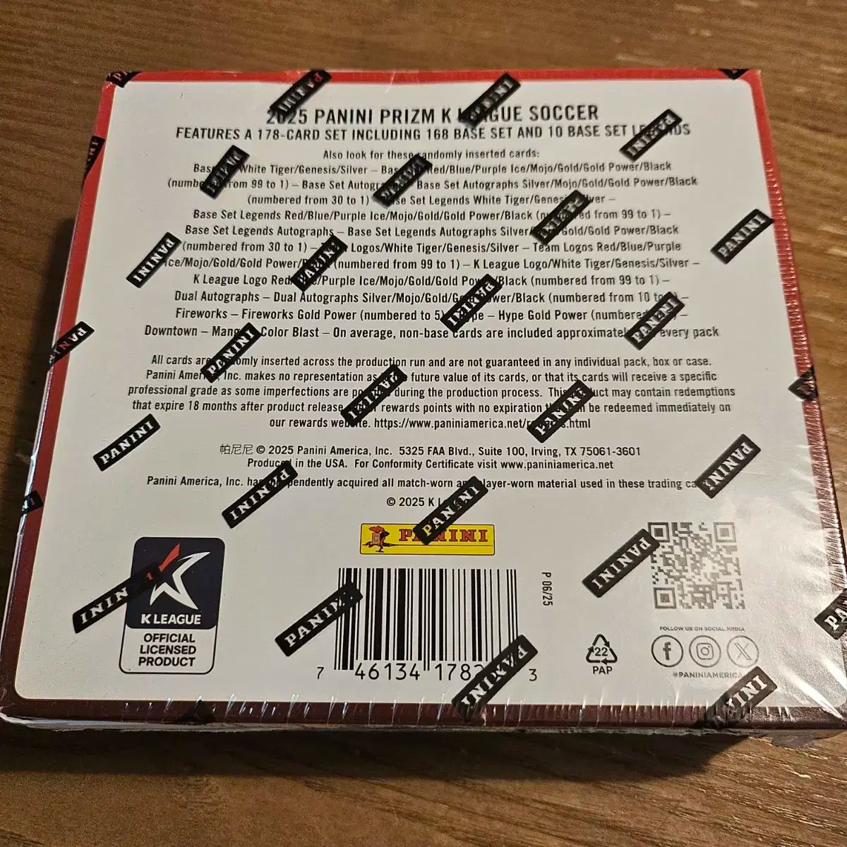 Panini Kリーグ 2025 プリズム カード ボックス