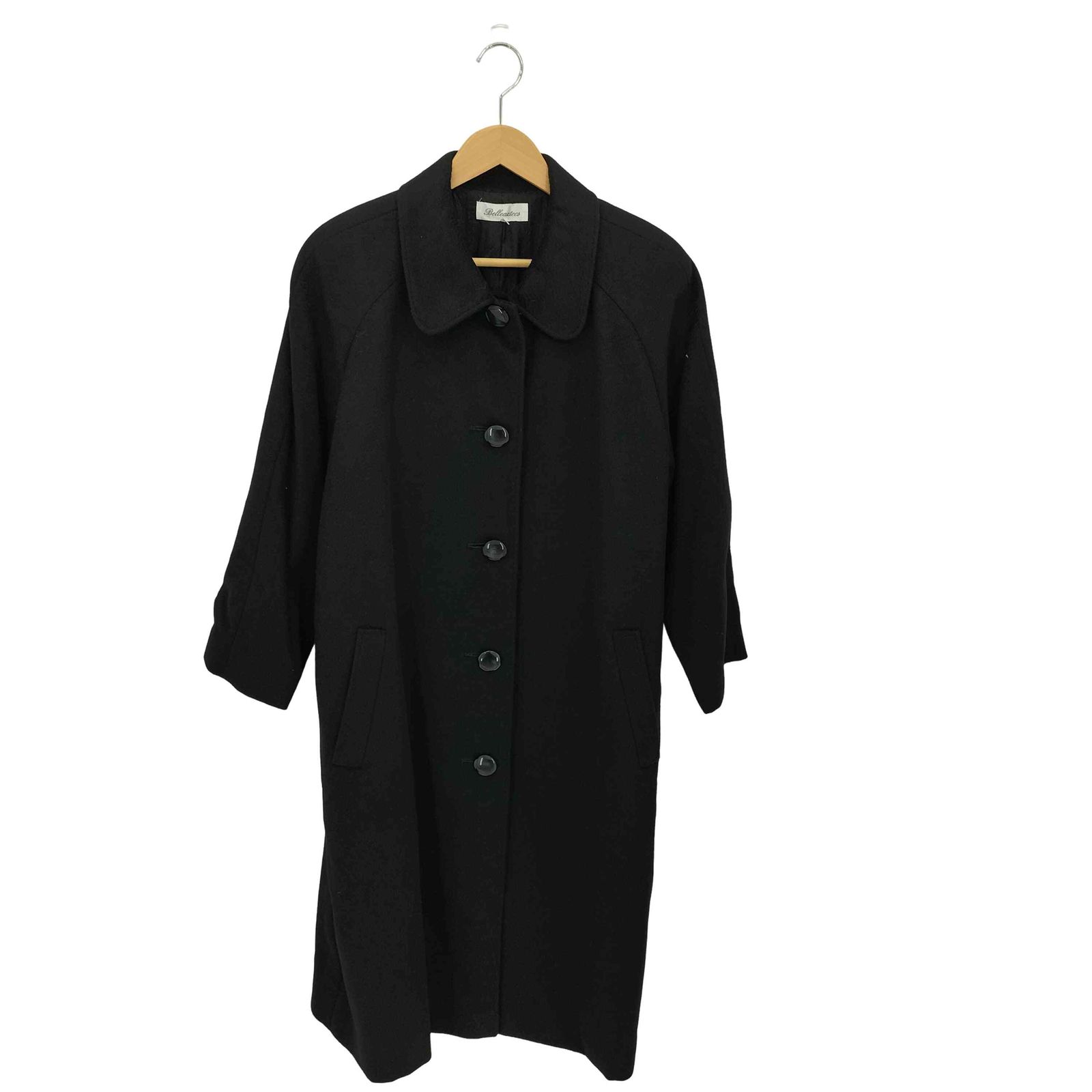 ユーズドフルギ 古着 cashmere100 ラグランスリーブ カシミヤロングコート elegance レディース 13