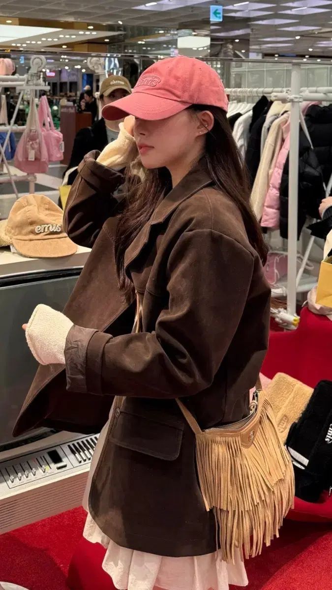 seasun スウェード クマ ジャケット インフルエンサー ヘジン GULLKHAN_COM