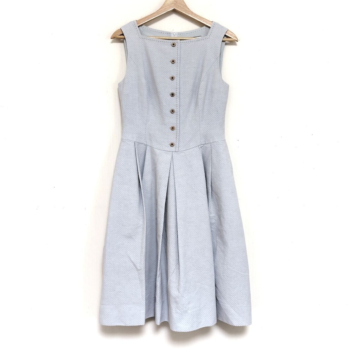 FOXEY フォクシー ワンピース サイズ40 M レディース - 35816 ライトブルー ロング