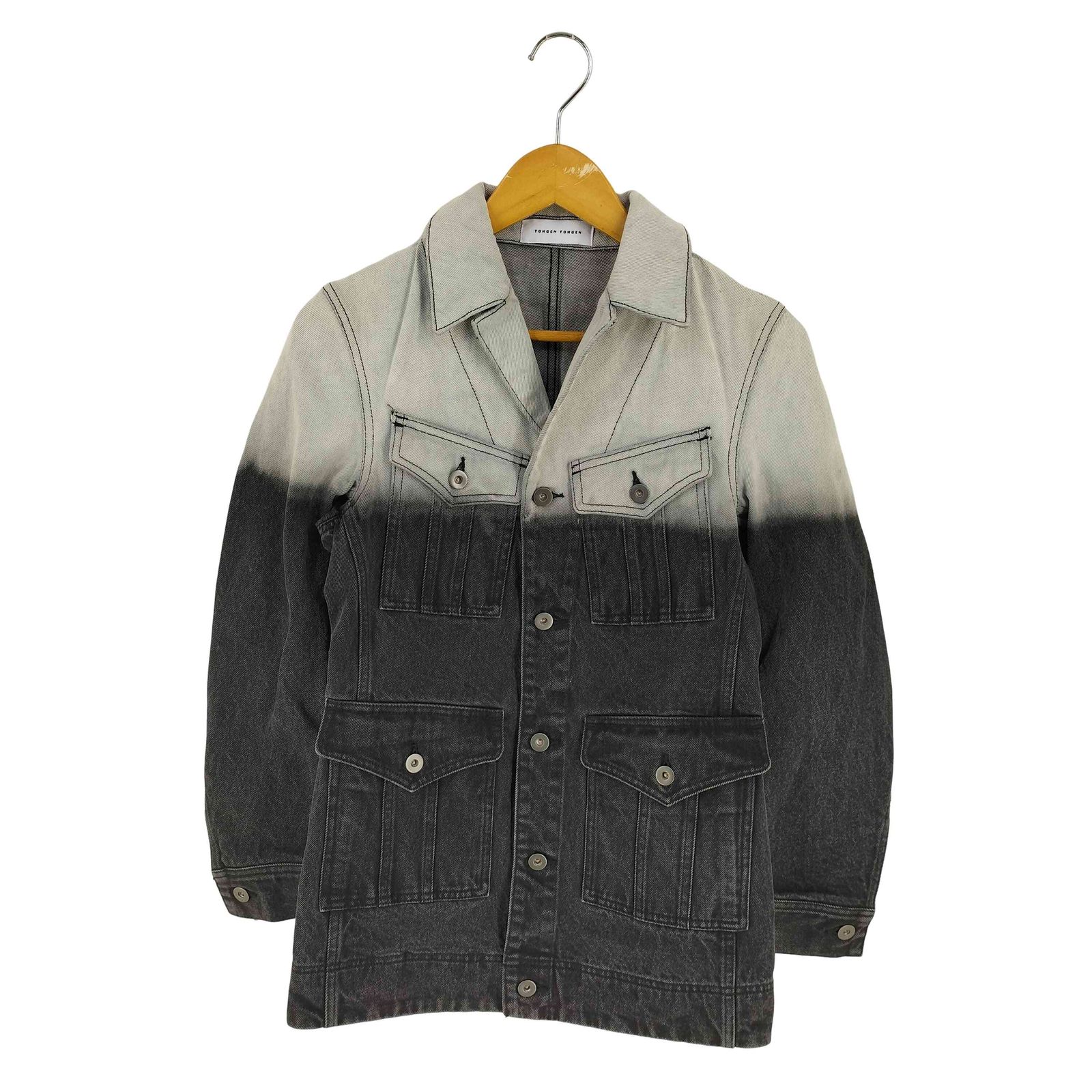 ユーズドフルギ 古着 TOHGEN TOHGEN グラデーション デニムシャツワンピース レディース 表記無