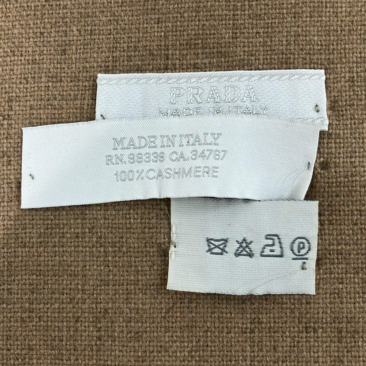 PRADA プラダ ストール ショール - ライトブラウン カシミヤ