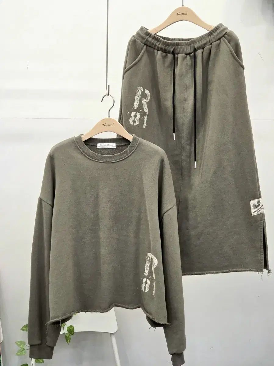 両面起毛 スウェット スカート セット