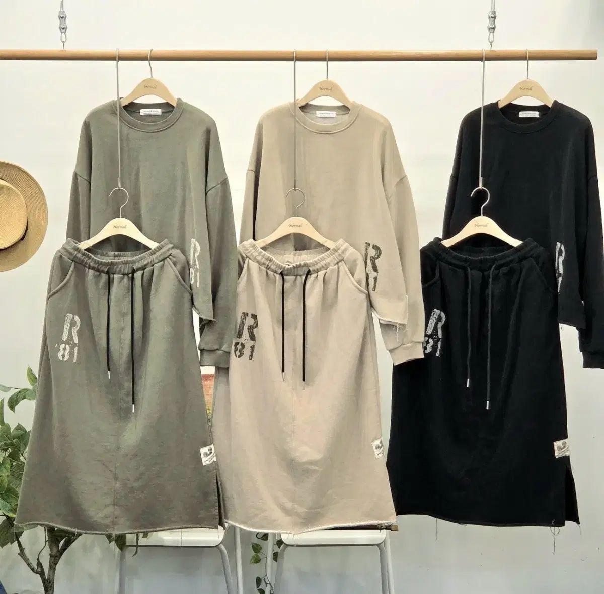  両面起毛 スウェット スカート セット その他 セットアップ