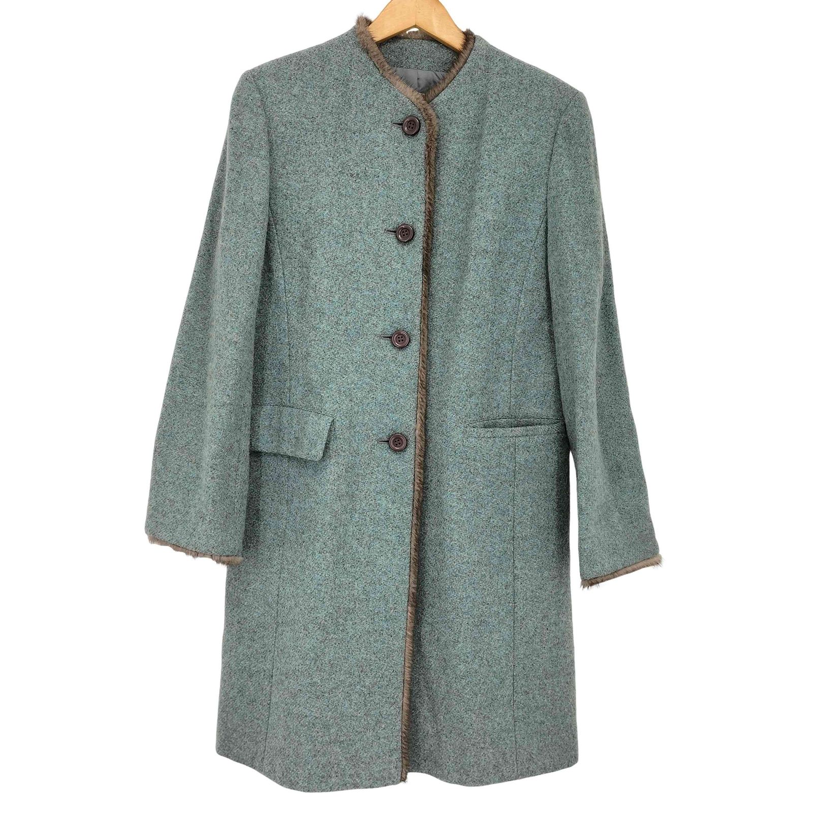 ユーズドフルギ 古着 tricosa ミンクファー付き ノー コート レディース 表記無