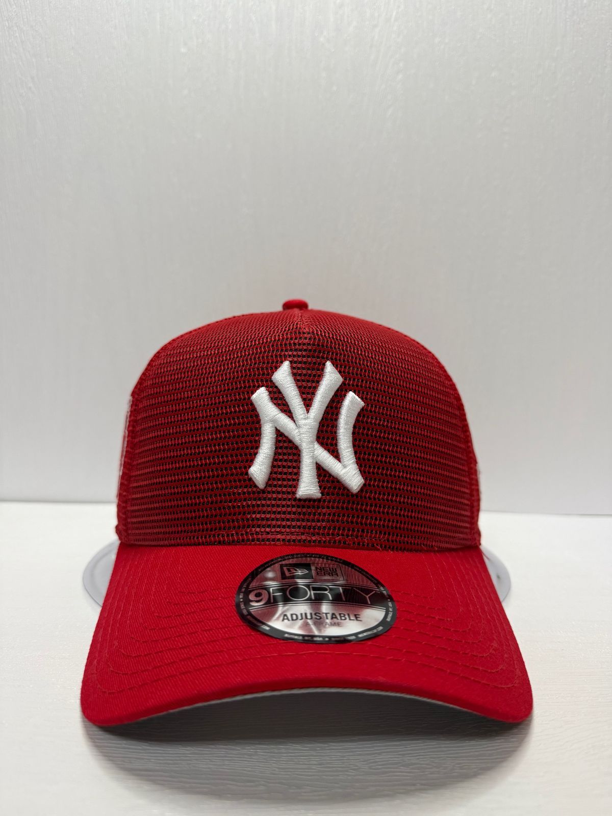 Newera ニューヨークヤンキース 75 thワールドシリーズ 9 forty A-FRAME スナップバックメッシュキャップ レッド