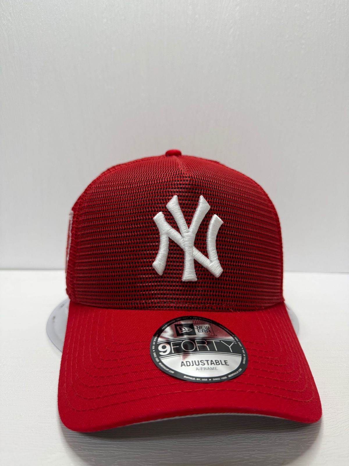 Newera ニューヨークヤンキース 75thワールドシリーズ 9forty A-FRAME スナップバックメッシュキャップ レッド