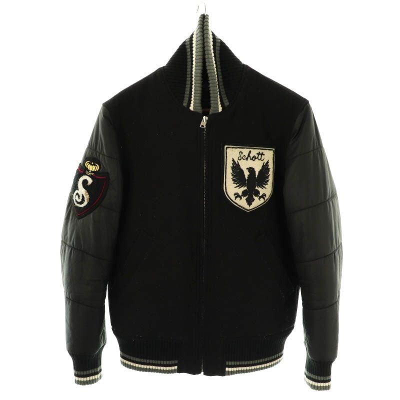 ショット スタジャン 中綿 ウール M 黒 /MI □OS □GY09