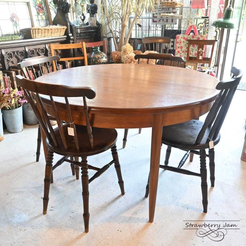 L 3705 30 4 英国アンティーク Gplan ジープラン 北欧 ラウンドテーブル エクステンションテーブル ダイニングテーブル テーブル 丸テーブル イギリス