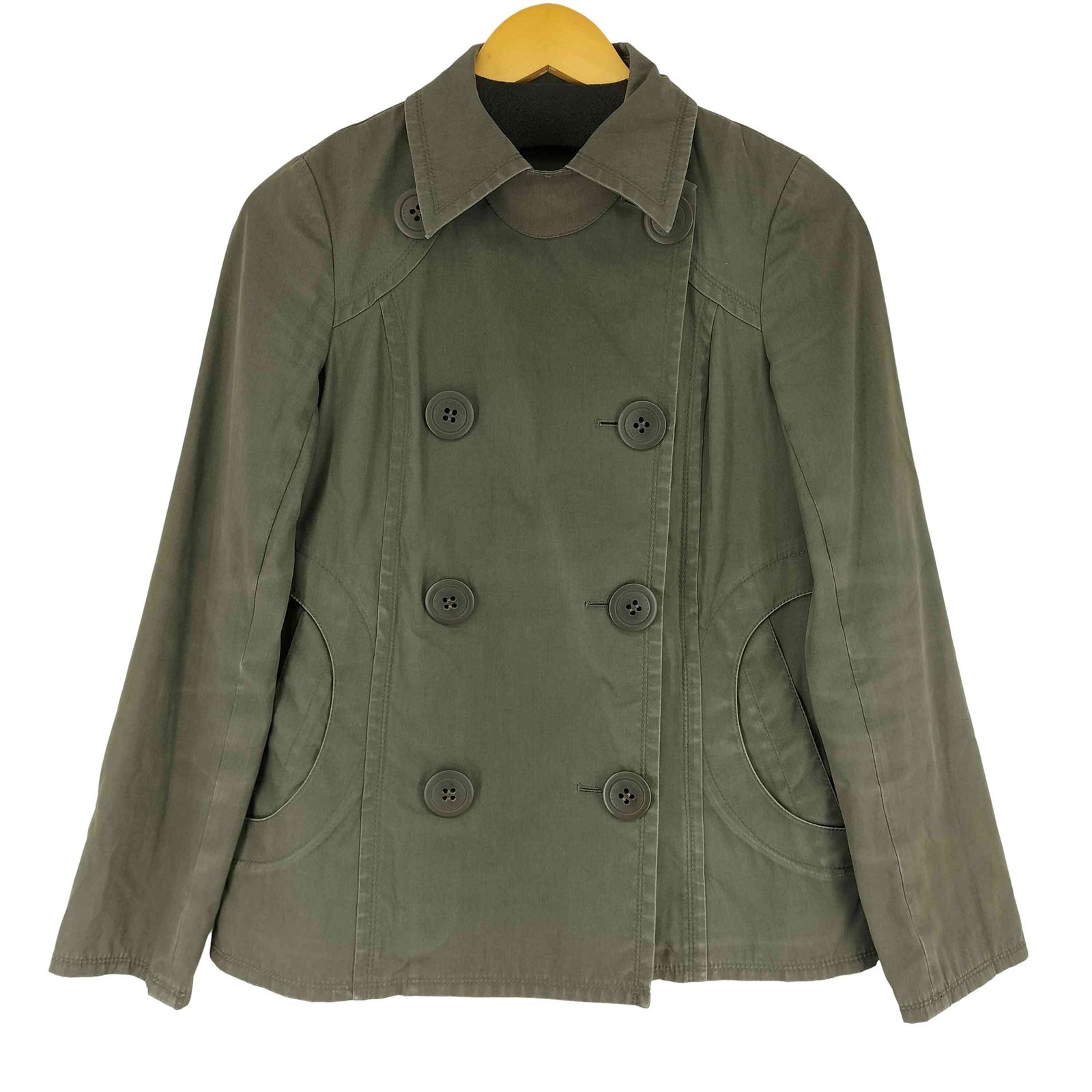 バーバリーブルーレーベル BLUE LABEL チンスト付き ショート コート レディース 38