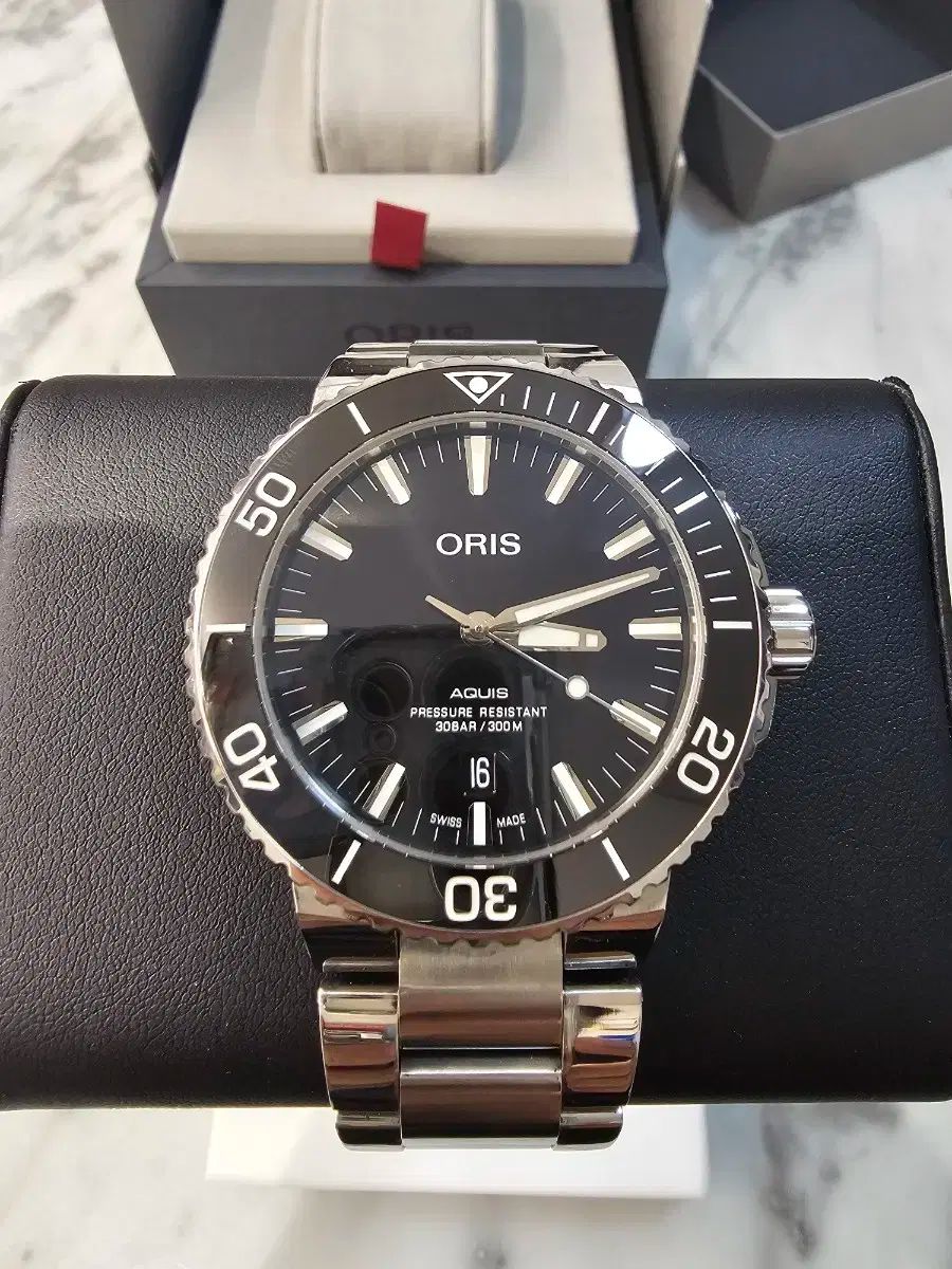 ORIS オリス アクアレーサー オートマティック メンズ メタル時計 状態良し