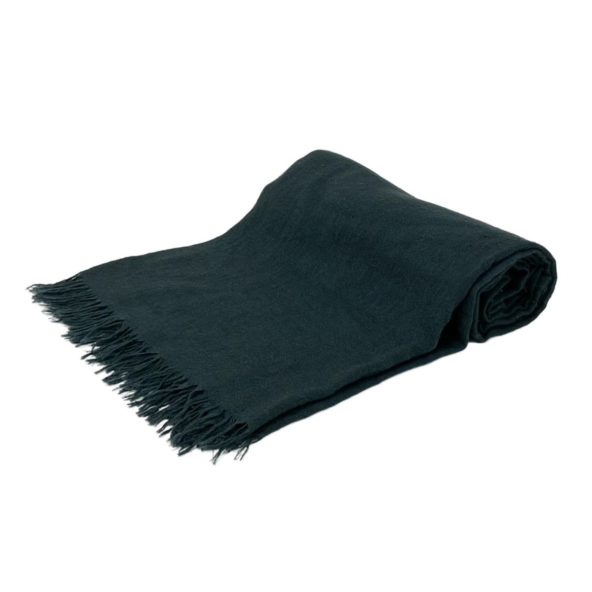 Y s ワイズ ストール ショール グリーン カシミヤ シルク