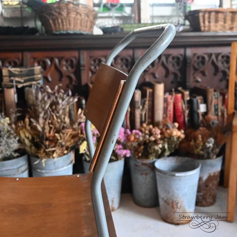 L3705-226-5 フランスアンティーク ヴィンテージチェア アンティークチェア キッチンチェア チェア ダイニングチェア スタッキング COX コックス スクールチェア 椅子 イギリス MARWIL-DEMENAGEMENTS_CH