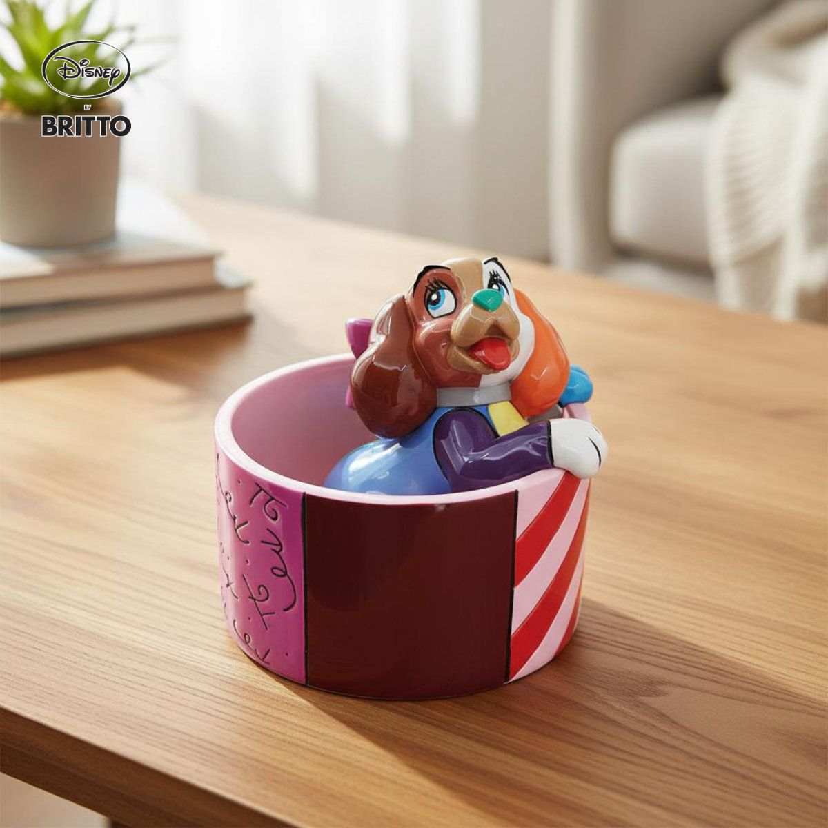 レディ 70周年アニバーサリー ミニ 17.1cm | ロメロ・ブリット Romero Britto デザイン アート 正規輸入品