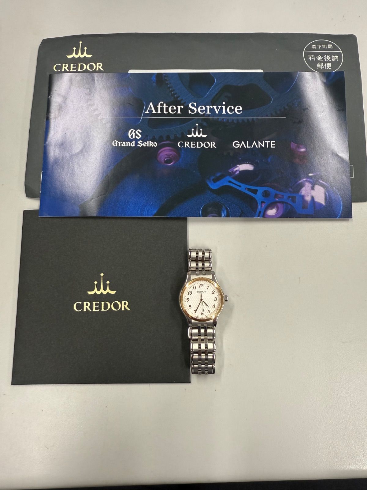 a-1セイコー クレドール モデル シグノ GSBA060 レディース SS 18KTベゼル クオーツ 不動