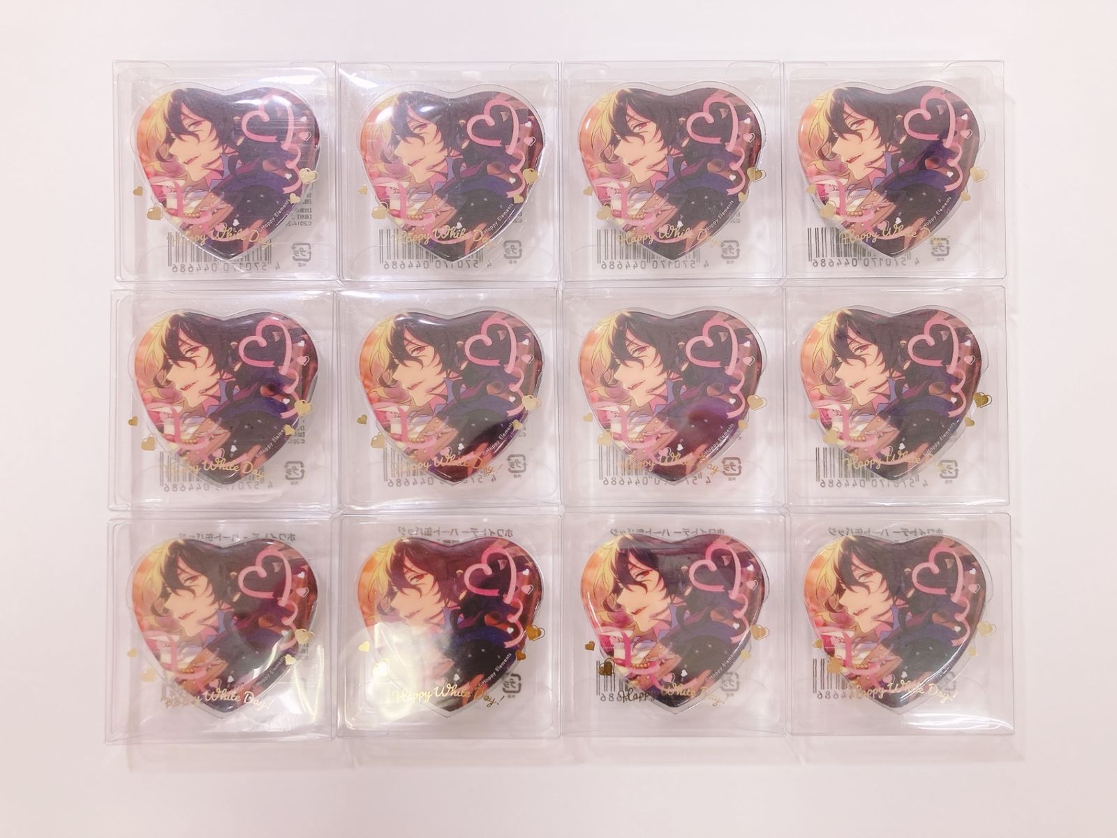 朔間零 ハート缶バッジ 72個 あんスタ 朔間凛月 ホワイトデー 缶