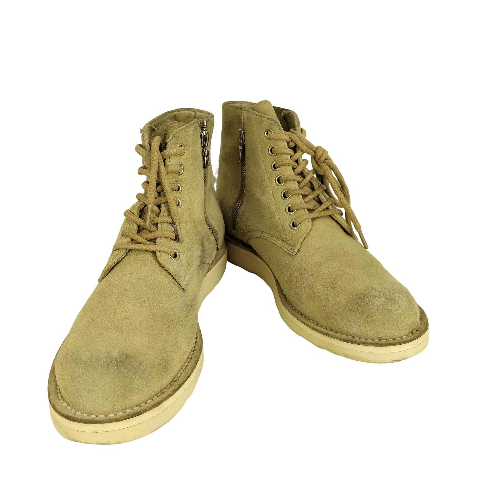 ソフネット SOPHNET. HOLE ZIP UP WORK BOOTS サイドジップ 牛革 メンズ JPN 25