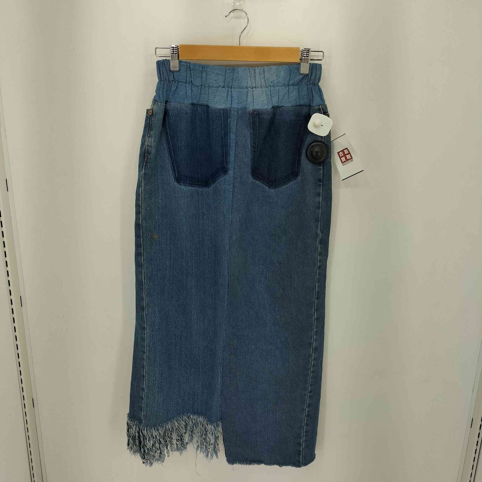 ナナナナサーカ 77circa リメイク 再構築 フリンジ デニムスカート レディース 表記無