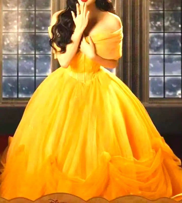 キレイめイエロープリンセスドレス