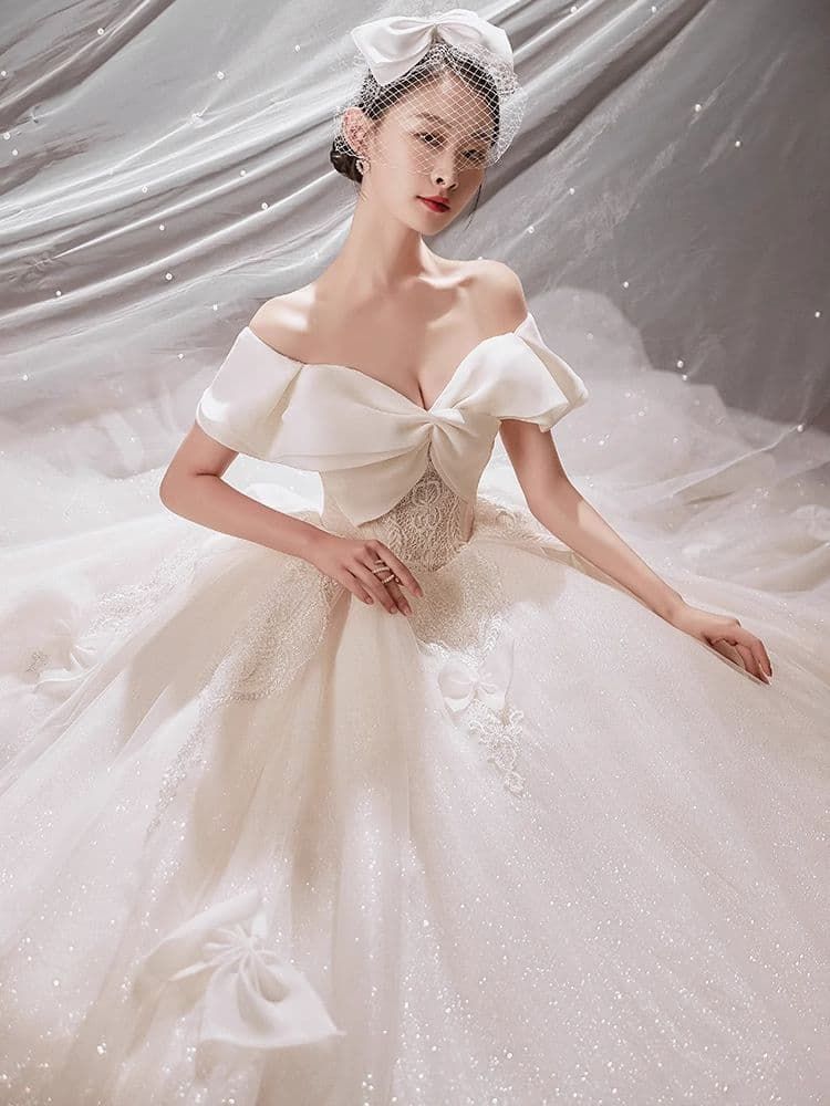 大胆リボンの大人 プリンセスドレス