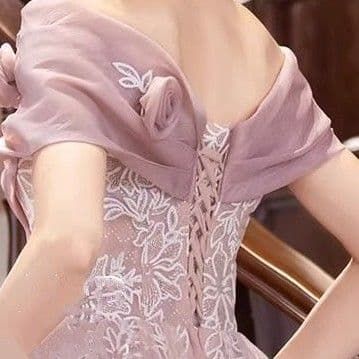 カクテルドレス オフショルダー