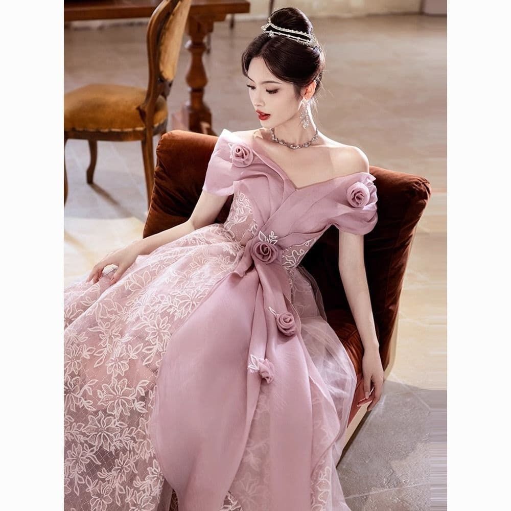 カクテルドレス オフショルダー