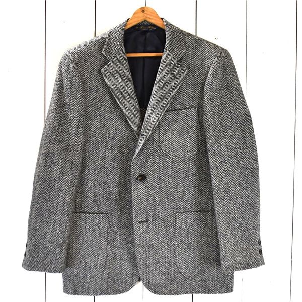 ブルックスブラザーズ ハリスツイード 3つボタン シングル 段返り ジャケット 38SHT M グレー ヘリンボーン 1110321 5TJ045 メンズビジネス 202510