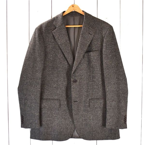 ニューヨーカー NEWYORKER 2つボタン シングル ジャケット L ダークグレー 袖口4つ釦 秋冬対応 11-17-3186 5TJ048 メンズビジネス 202510