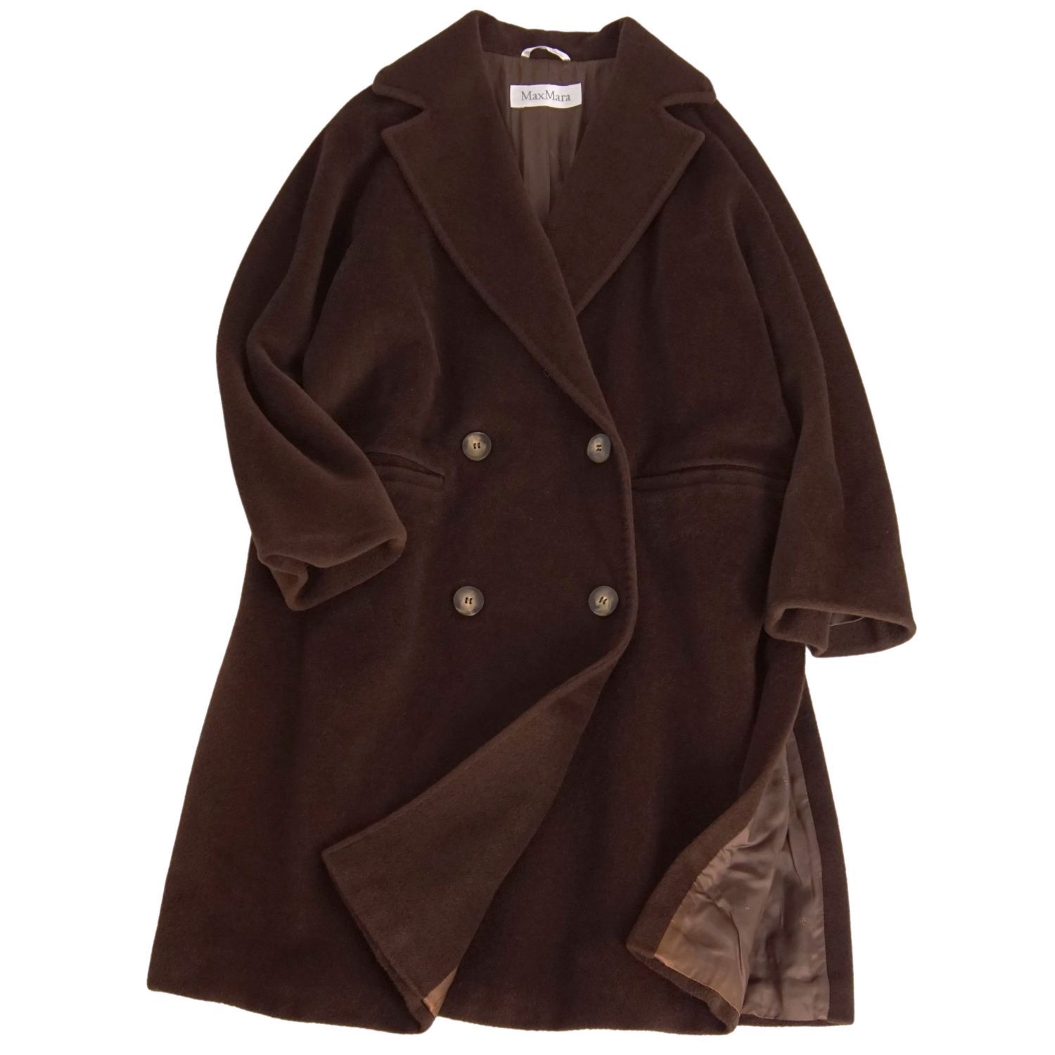 マックスマーラ Max Mara コート 白タグ ロングコート ダブルブレ