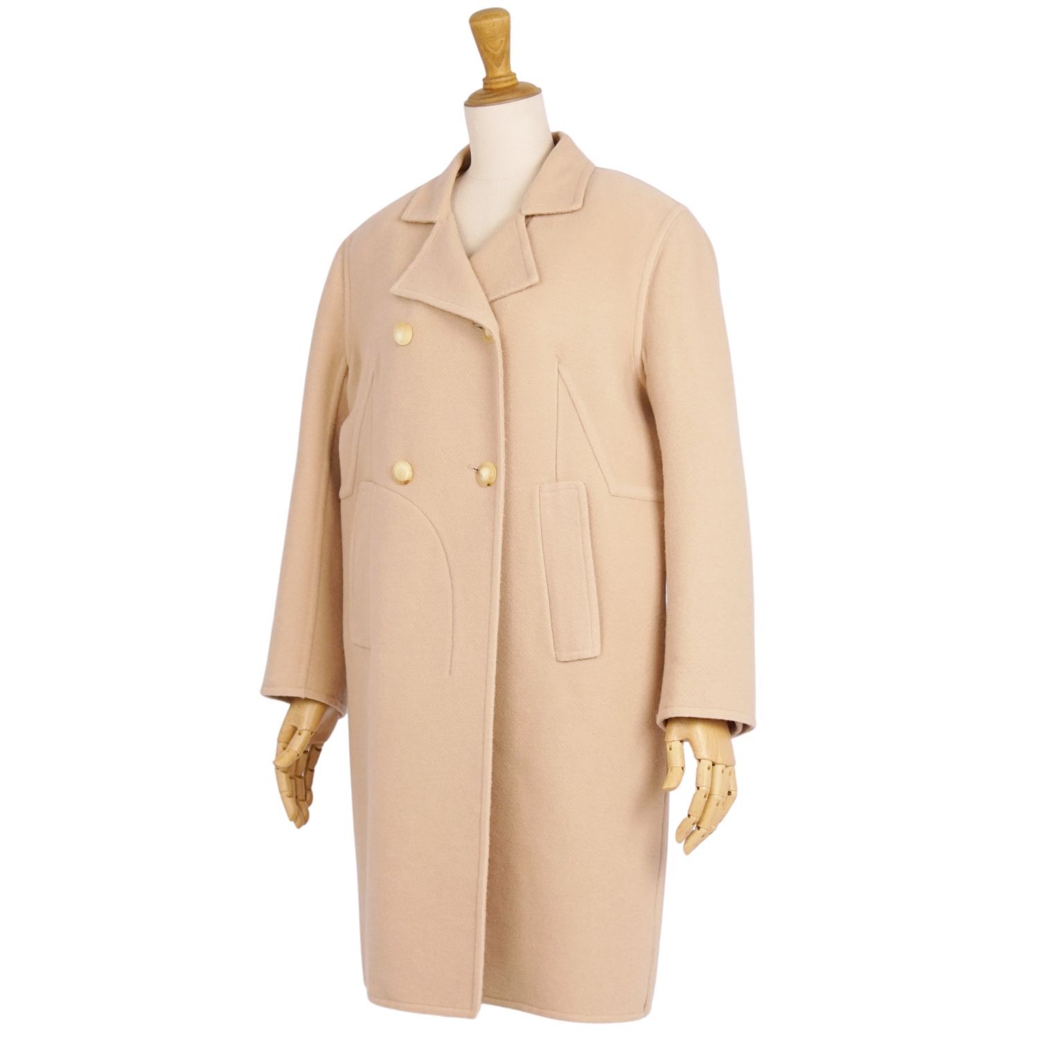 ロングコート ダブルブレス