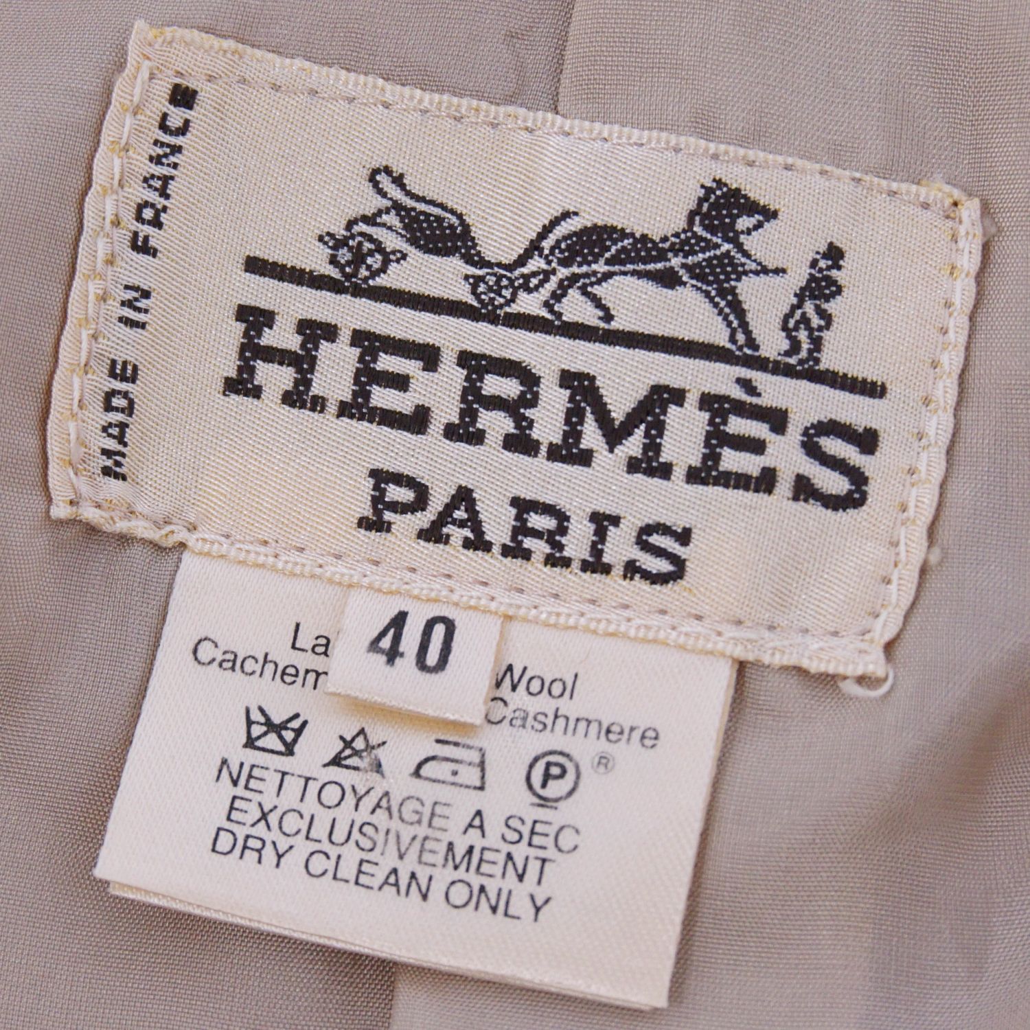 Vintage エルメス HERMES コート ロングコート ダブルブレス GULLKHAN_COM