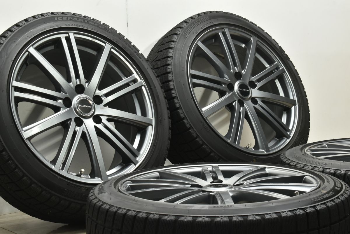バリ溝 バルミナ 18 in 7 5 J 42 PCD 114 3 アイスパートナー2 225 45 R クラウン カムリ レヴォーグ スカイライン MAZDA アテンザ