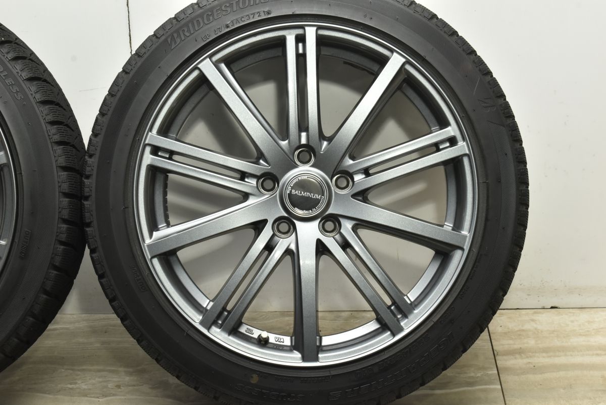  バリ溝 バルミナ 18 in 7 5 J 42 PCD 114 3 アイスパートナー2 225 45 R クラウン カムリ レヴォーグ スカイライン MAZDA アテンザ 18インチ タイヤ ホイールセット