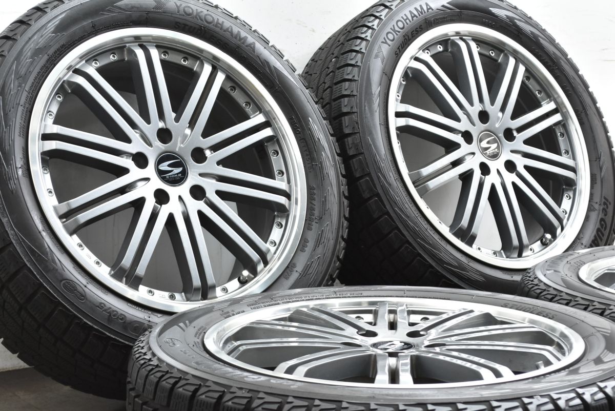 良好品 エスホールド 18 in 7 5 J 48 PCD 114 3 ヨコハマ アイスガード G 075 225 55 R エクストレイル エルグランド ZR V クロストレック