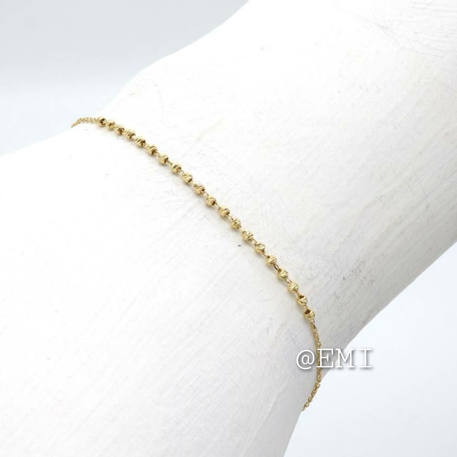 K18 デザインブレスレット 18金 イエローゴールド ショップ 地金