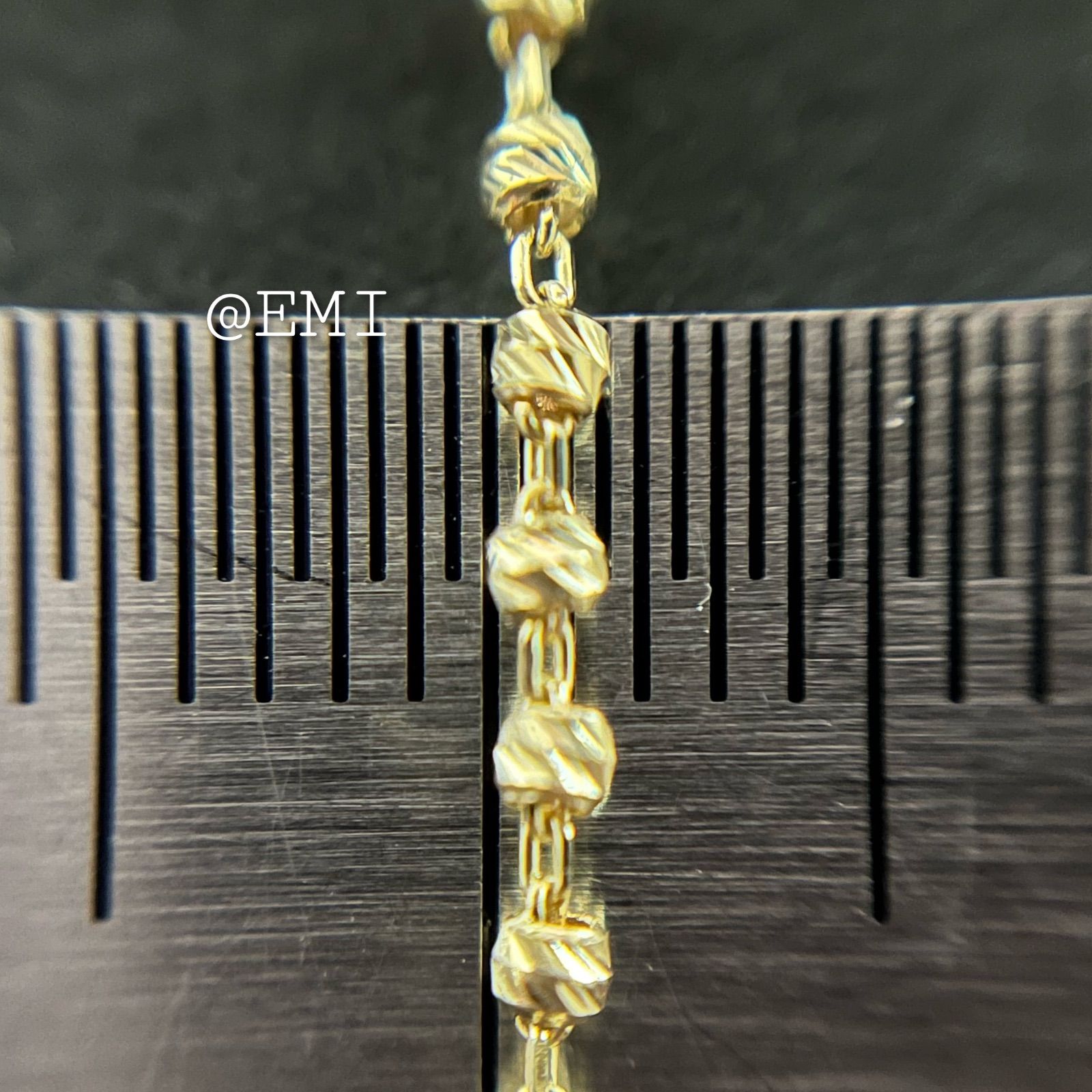 K18 デザインブレスレット 18金 イエローゴールド ショップ 地金