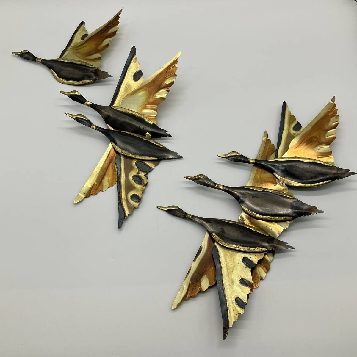 フライングバード ウォールデコ 壁掛け 3点セット ウォールスカルプチャー 1960’ ビンテージ ミッドセンチュリー ヴィンテージ アメリカ POP_25D