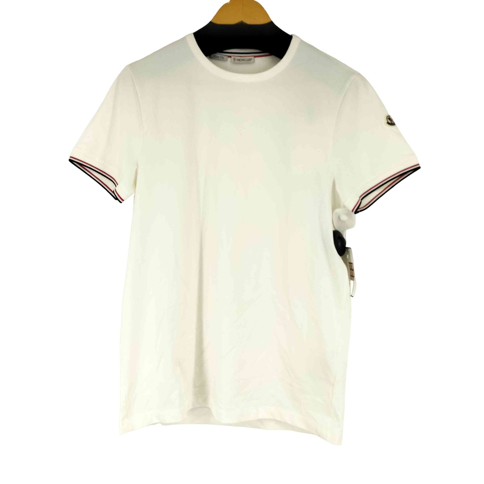 モンクレール MONCLER 23SS アイコンワッペン ストレッチ バインダーネック Tシャツ メンズ 購入 import：L