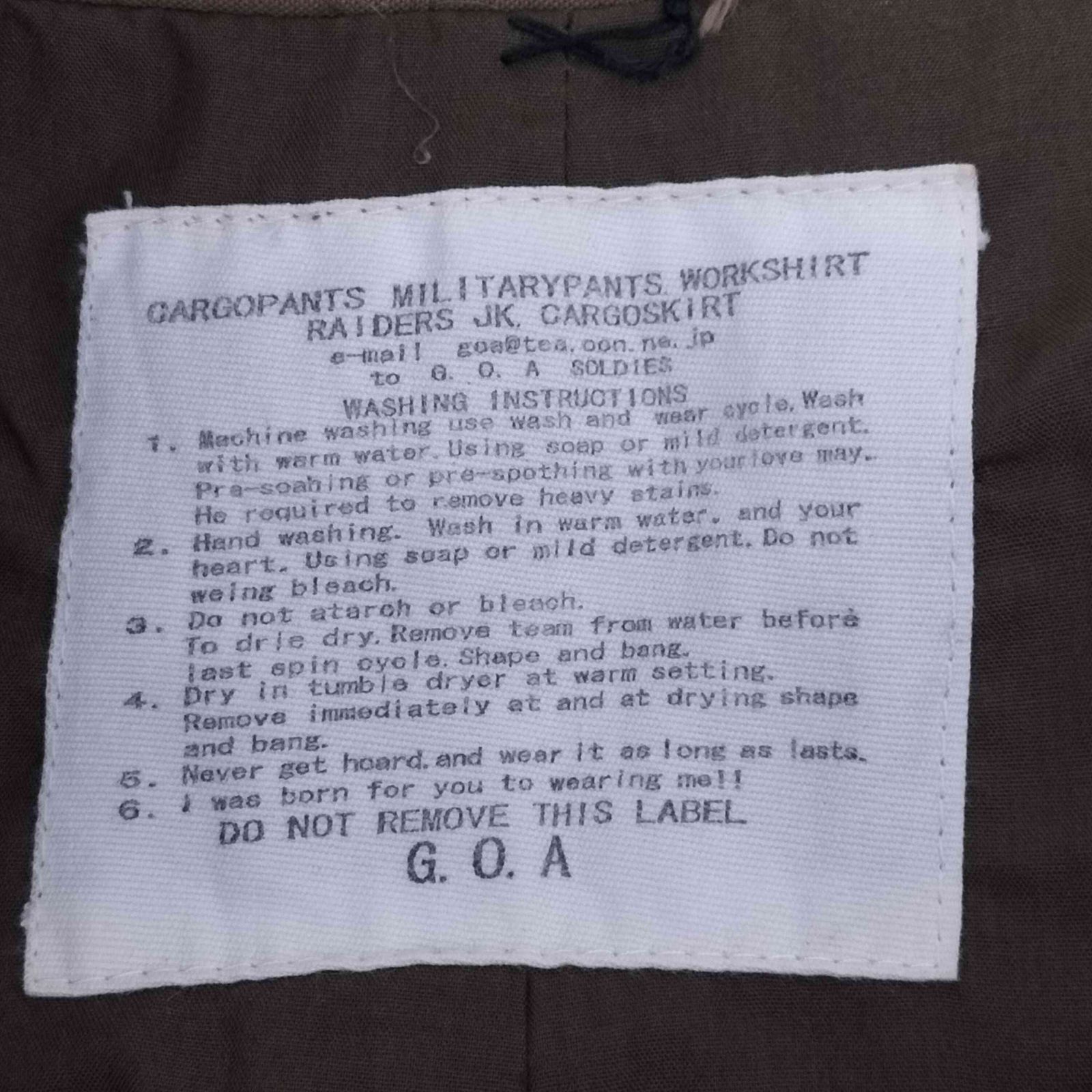 ゴア goa コットン トレンチコート Y2K レディース GULLKHAN_COM