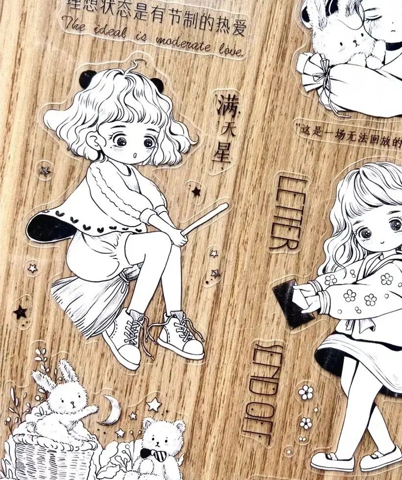 マスキングテープ PETテープ 海外 女の子 | 福袋 シール セット