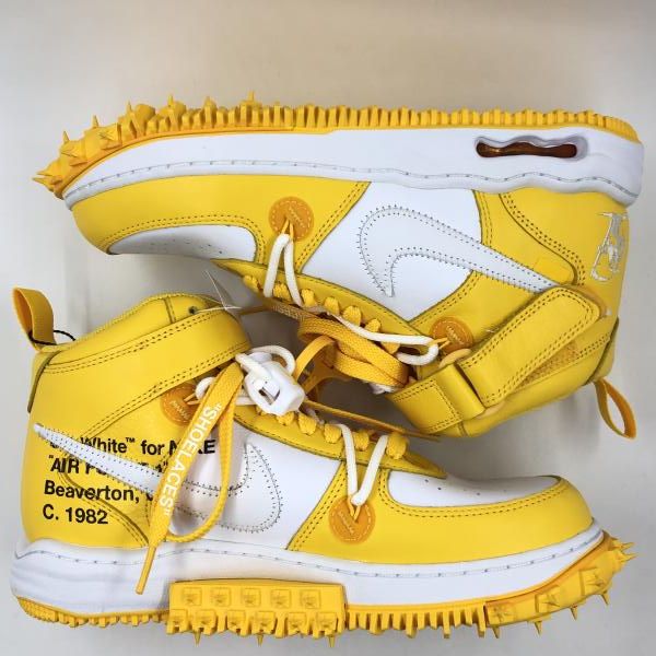 Off WHITE NIKE AIR FORCE 1 Mid Sp LTHR and Varsity Maize 26 5㎝ DR 0500 101 オフホワイト ナイキ 24 その他 靴