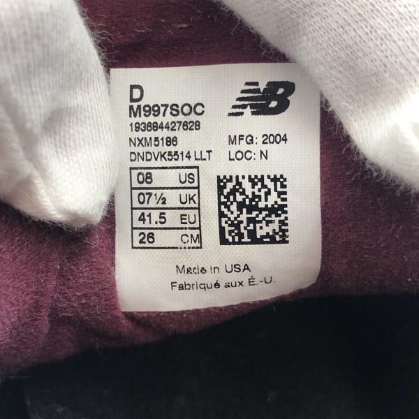  Balance M 977 SOC マルチ サイズ26 cm ニュー ンス 24 その他 靴