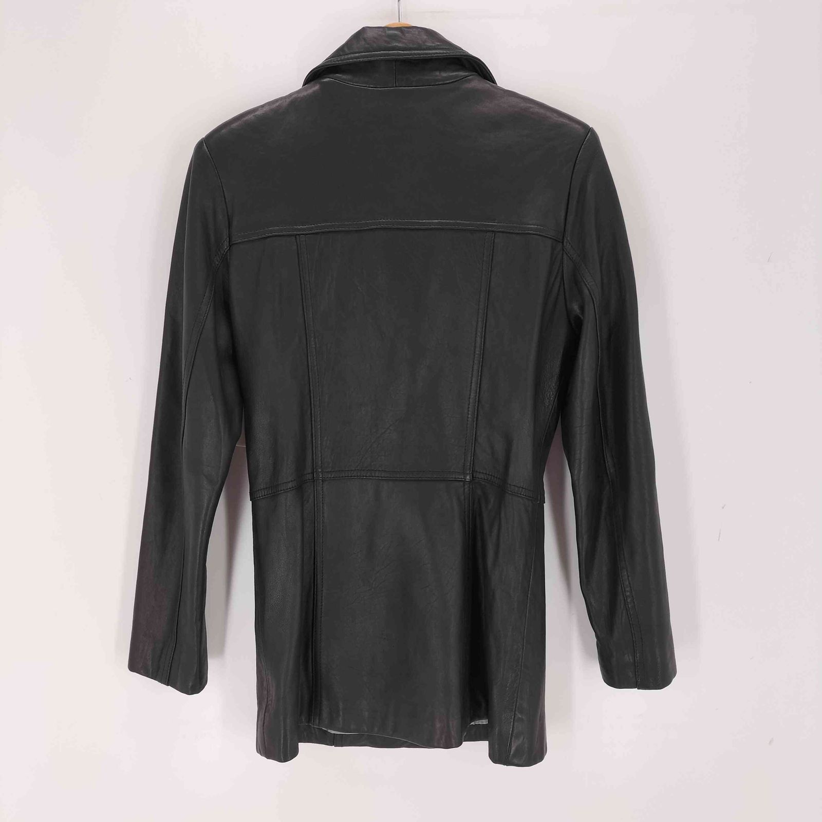 ユーズドフルギ 古着 レザーチェスターコート レディース 表記無