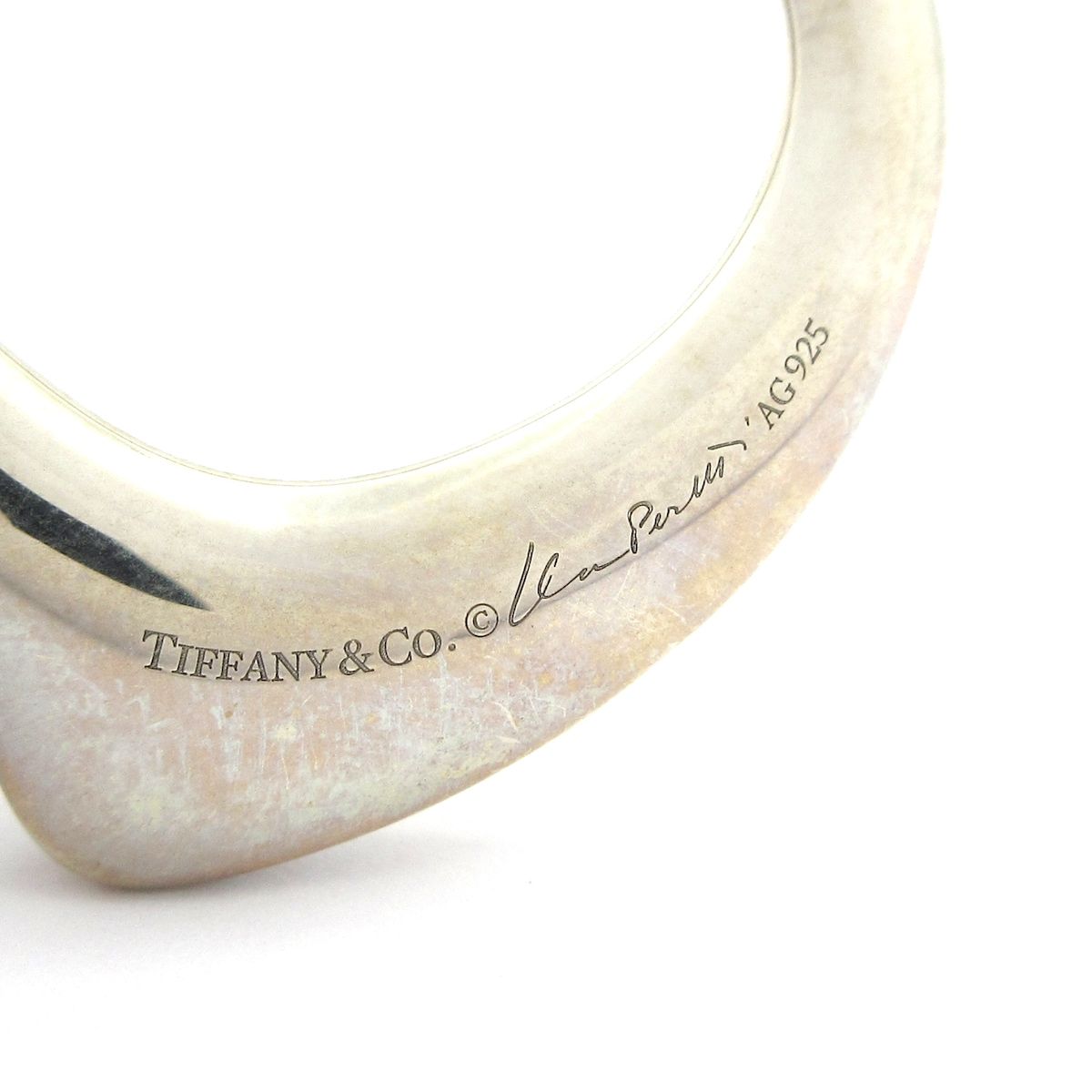  TIFFANY Co ティファニー ネックレス オープンハート シルバー メッシュチェーン ネックレス アクセサリー