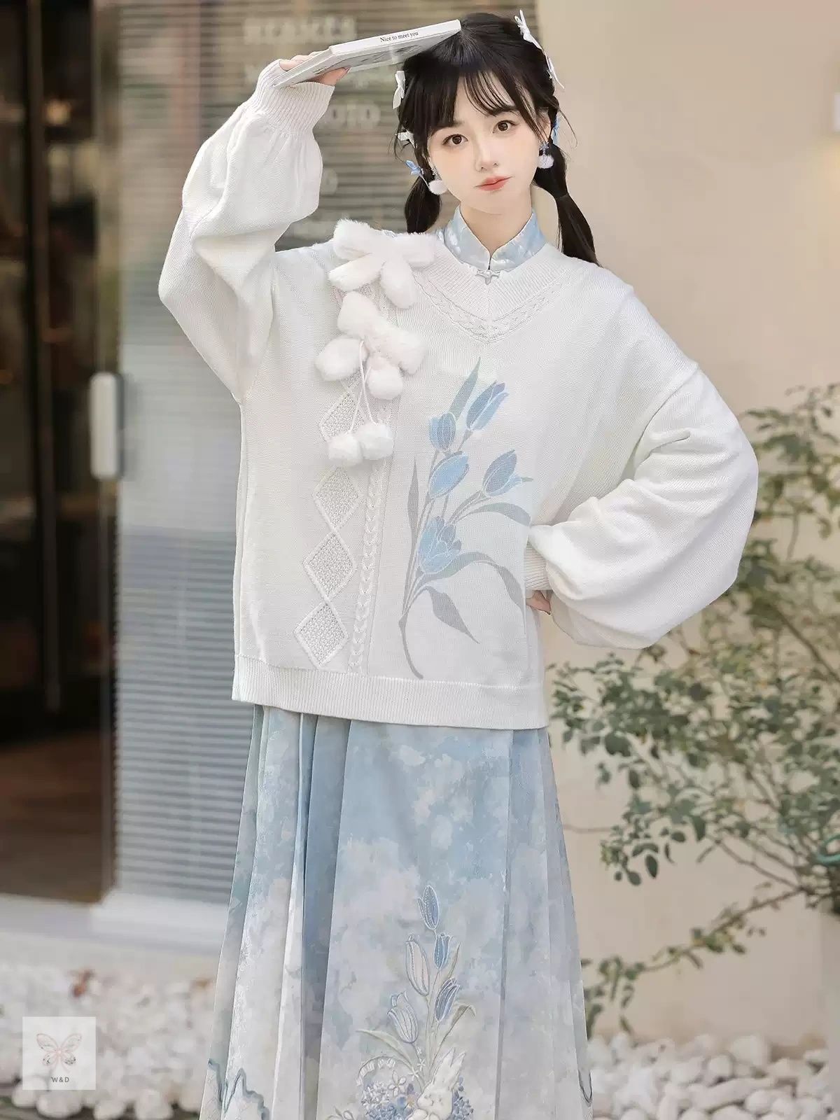 新中式セット ニットワンピース 秋冬 中国風 上品 レトロ フォーマル 大人 温もりと優雅を紡ぐ新中式スタイル 秋冬を彩るニットの雅