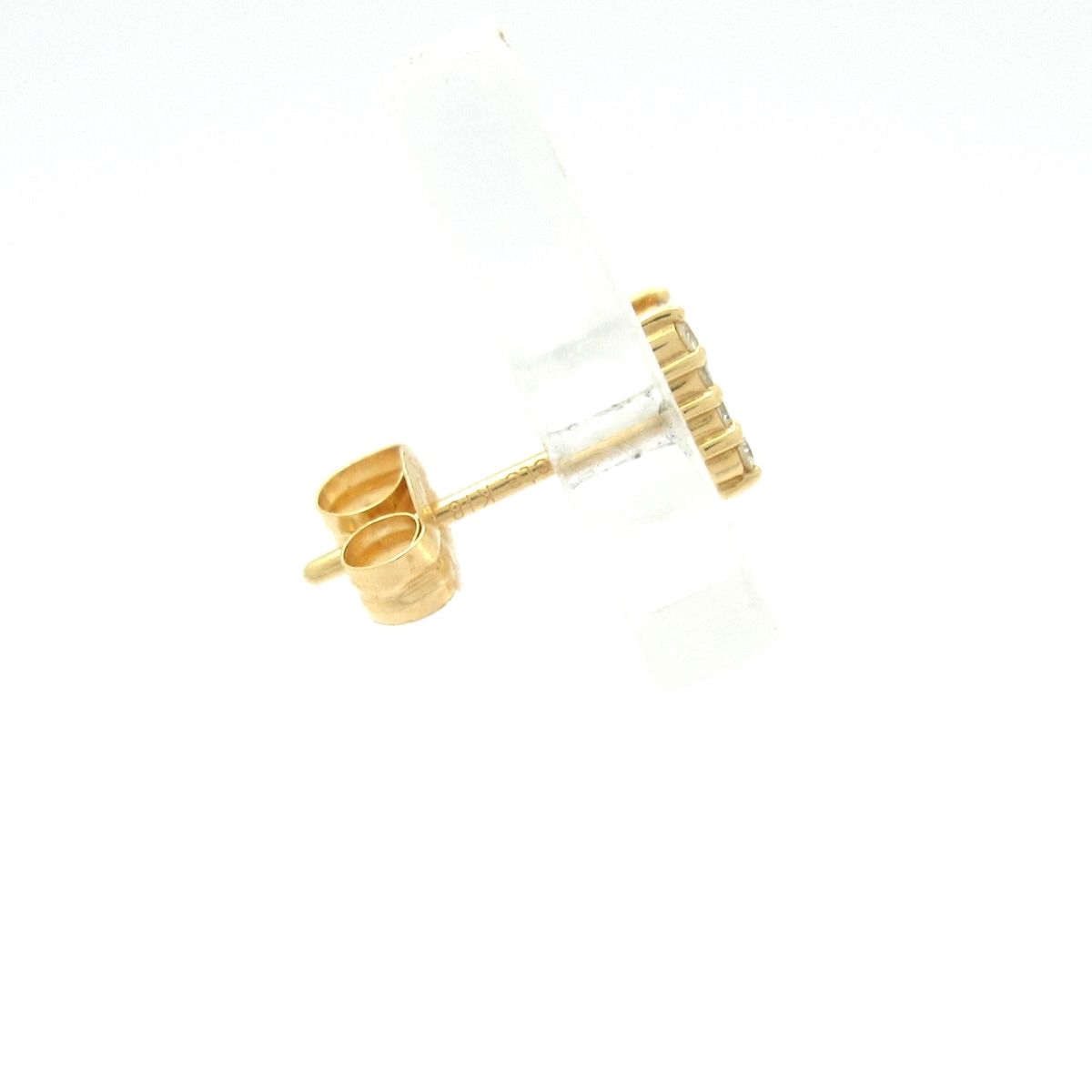 ete エテ ピアス - K18YG×ダイヤモンド 総重量 0.3g ピアス 片側 10Pダイヤ N