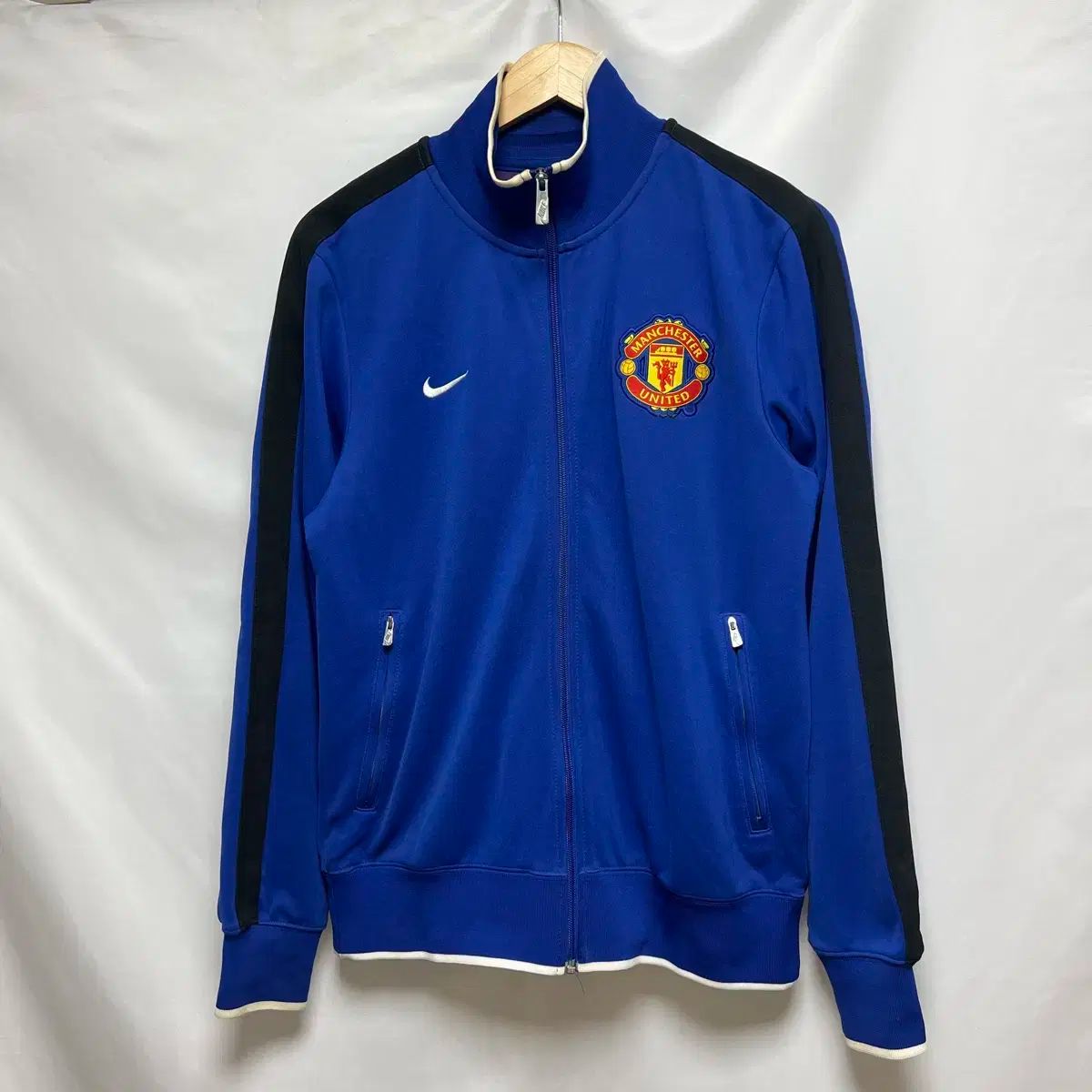 L NIKE マンチェスター ユナイテッドFC 11-12 ブルー アンセムジャケット トレーナー トラックジャージ LLC-HASEGAWATOSO_COM