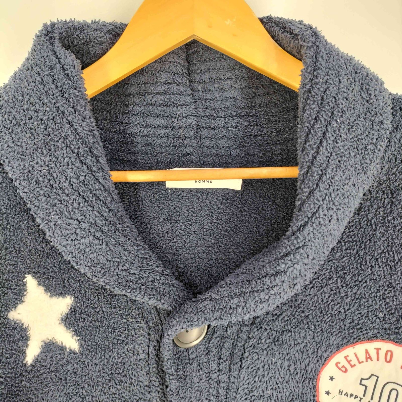 訳あり☆新品ジェラートピケオム アニバーサリージャガードショールカーディガン&ロングパンツセット 取り置き同梱OK 訳あり☆新品完売☆ジェラートピケオム⁄Lサイズ⁄アニバーサリー