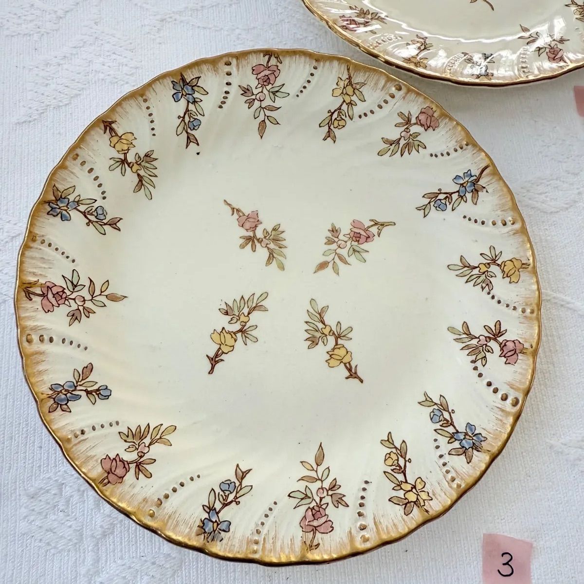 Sarregumines Louis XV サルグミンヌルイ15世プレート【A】 U&C Sarreguemines【Louis XV】ルイ15世ガトープレート18cm_A/サルグミンヌ