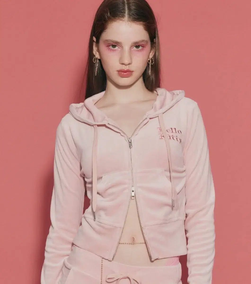 ハローキティ ベロア ピンク ツアーベルベット ジップアップ トレーニングウェア Sanrio ヴィンテージ stc